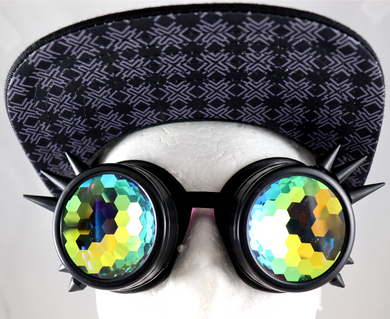 Honeycomb Kaleidoscope Goggles - Spike Frames