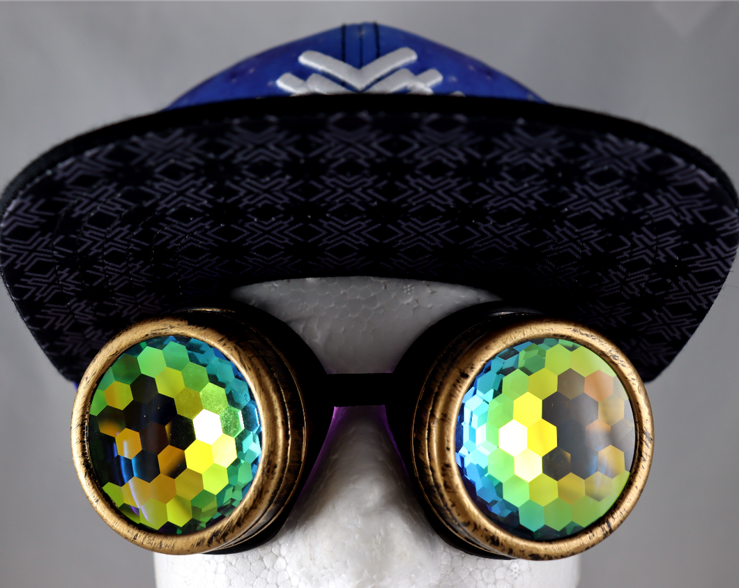 Honeycomb Kaleidoscope Goggles - Assorted Frames