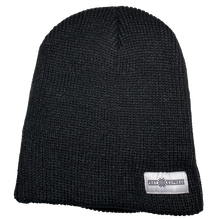 Load image into Gallery viewer, Black Beanie - White Logo