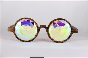 Diamond Kaleidoscope Glasses - Assorted Round Frames