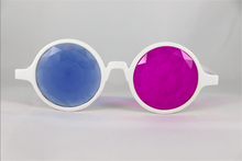 Load image into Gallery viewer, Pink &amp; Blue Kaleidoscope Glasses - Assorted Round Frames
