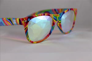 Diamond Kaleidoscope Glasses - Assorted Wayfarer Frames