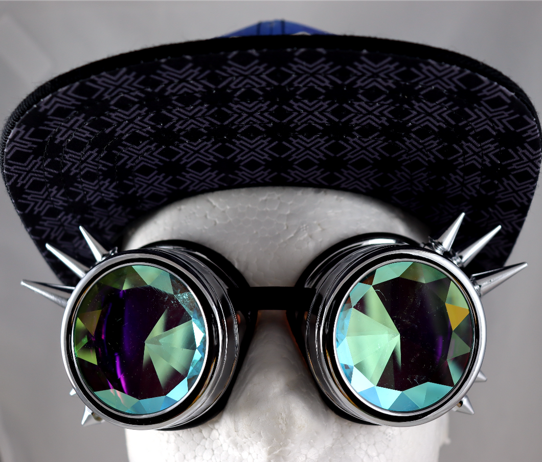 Diamond Kaleidoscope Goggles - Spike Frames