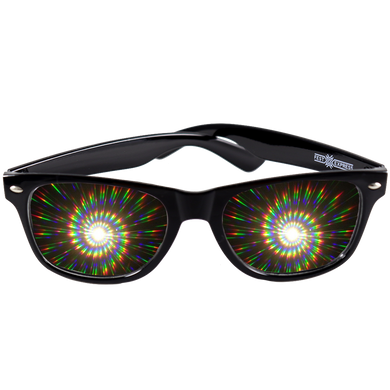 Wayfarer Spiral Diffraction Glasses - Assorted Frames
